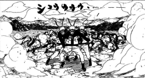 Naruto withstood the Shinra Tensei